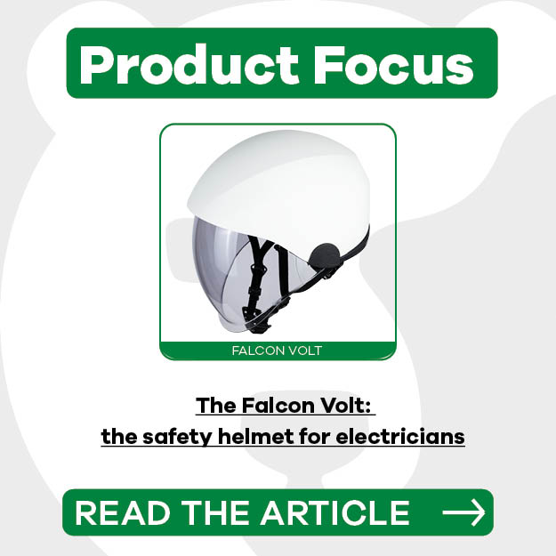 The Falcon Volt: the safety helmet for electricians