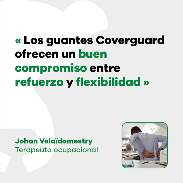 Johan Velaïdomestry, terapeuta ocupacional: "Animo a mis pacientes a que tomen las decisiones correctas en materia de EPI.